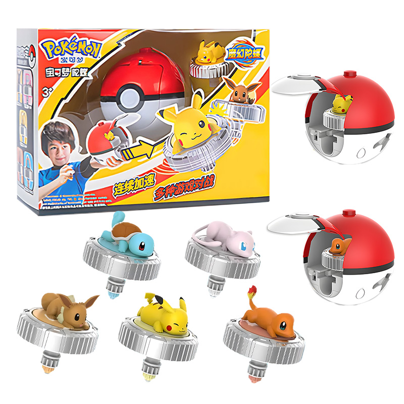 Spin Top Gyro Toy - Pokemon spinning top ball toy action