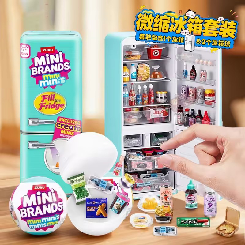 Play Kitchen Set - HOT Led Light Up Mini Refrigerator