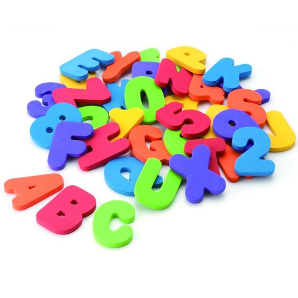 Bath Letter Number Foam - 36 pcs New Teaching for Unisex