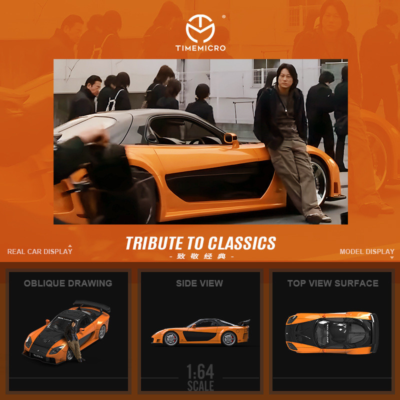 Kids Toys Boys - TimeMicro-TM 1/64 Fast and Furious Mazda