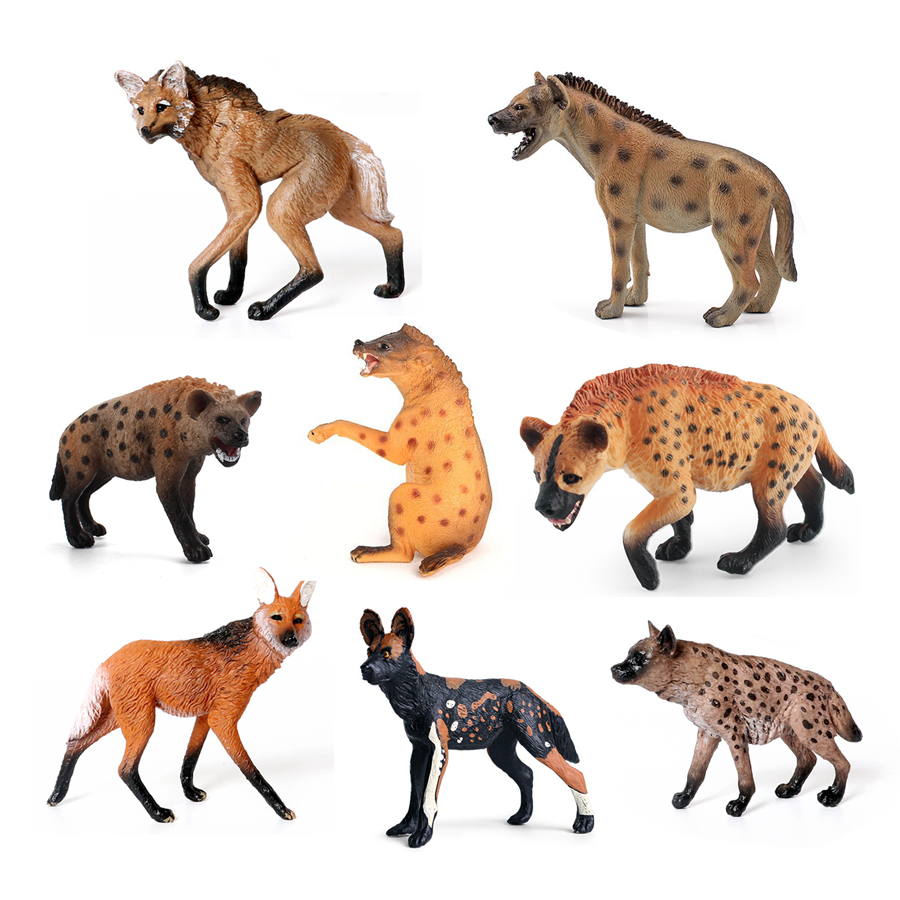 Kids Toys China - Realistic Plastic Wildlife Hyena,Maned Wolf,African Wild
