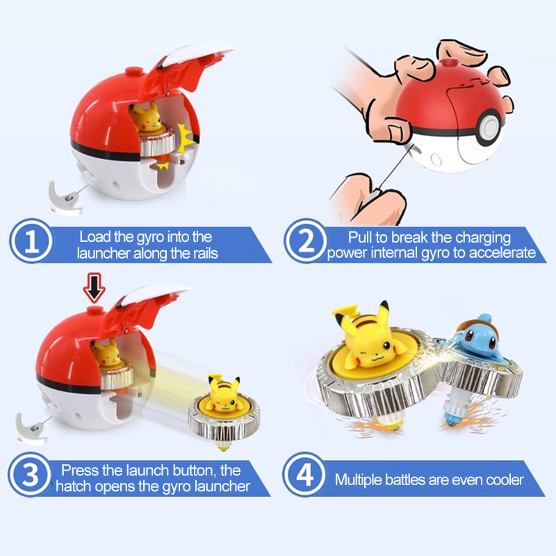 Pokemon spinning top ball toy  - Spin Top Gyro Toy 评论和价格