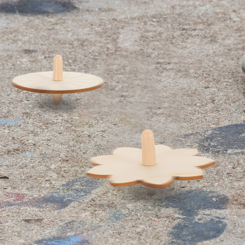 24Pcs Wooden Gyro Unfinished D - Spin Top Gyro Toy 评论和价格