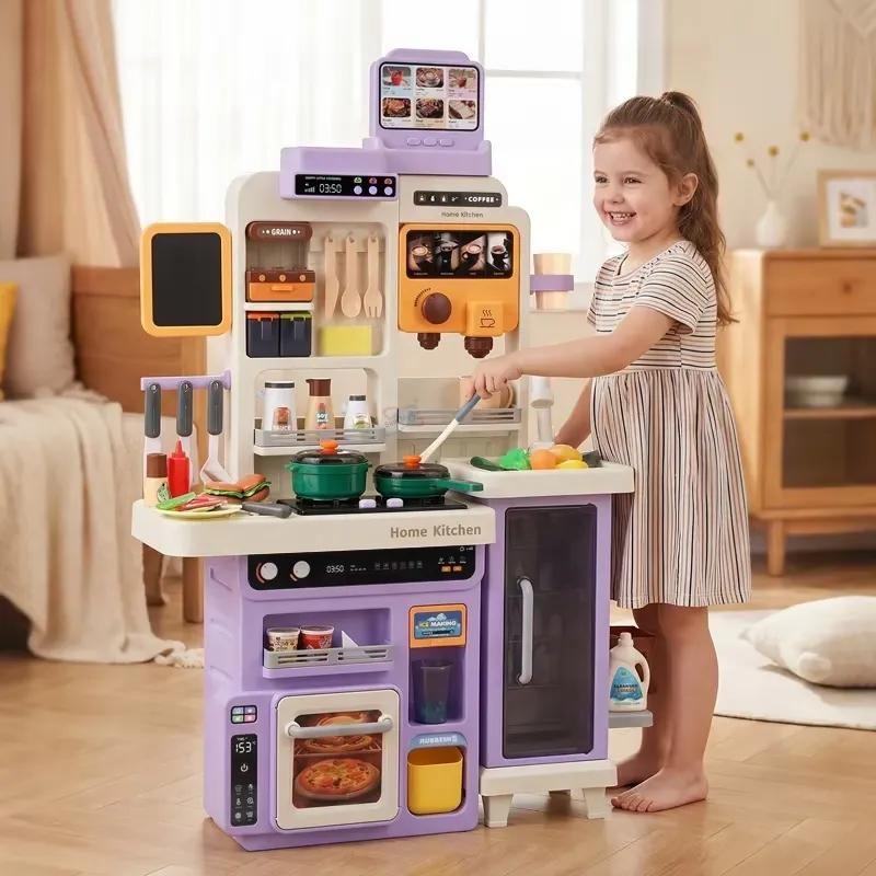 90cm Large Pretend Play Kitche - Play Kitchen Set 评论和价格