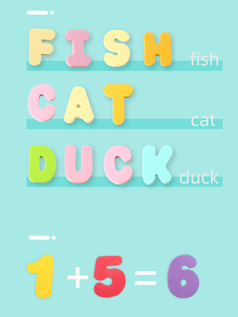 Children Bath Toys Foam Fun Fl - Bath Letter Number Foam 评论和价格