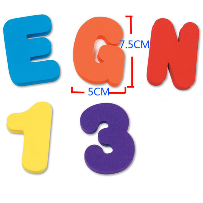 36PCS/set Baby Kids Children E - Bath Letter Number Foam 评论和价格
