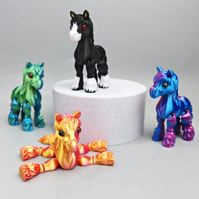 3D Printed Multi-joint Movable - Kids Toys Horse 评论和价格