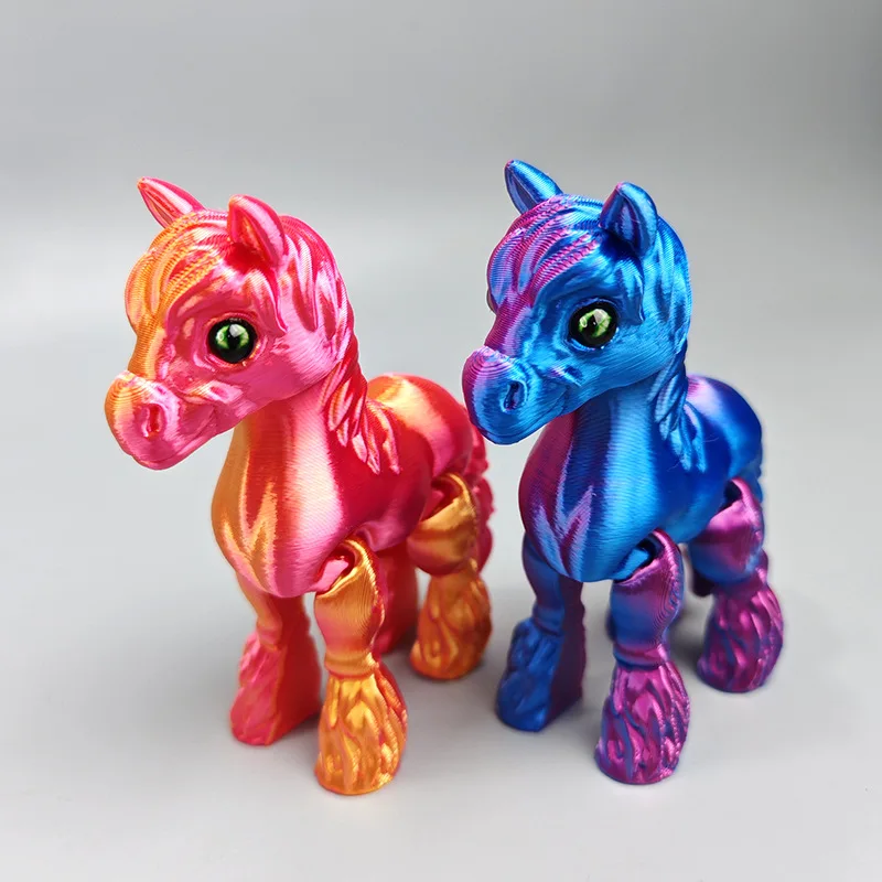 3D Printed Multi-joint Movable - Kids Toys Horse 评论和价格