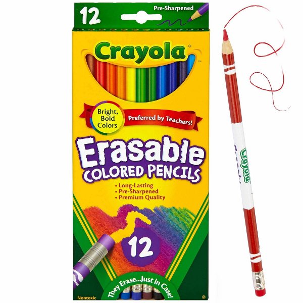 Crayola Erasable Color Pencil  - Crayola Art Supply 评论和价格