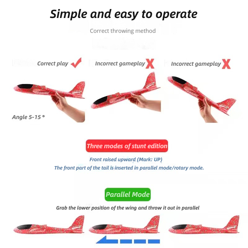 48cm Large Foam Airplane Child - Kids Toys Supplier 评论和价格