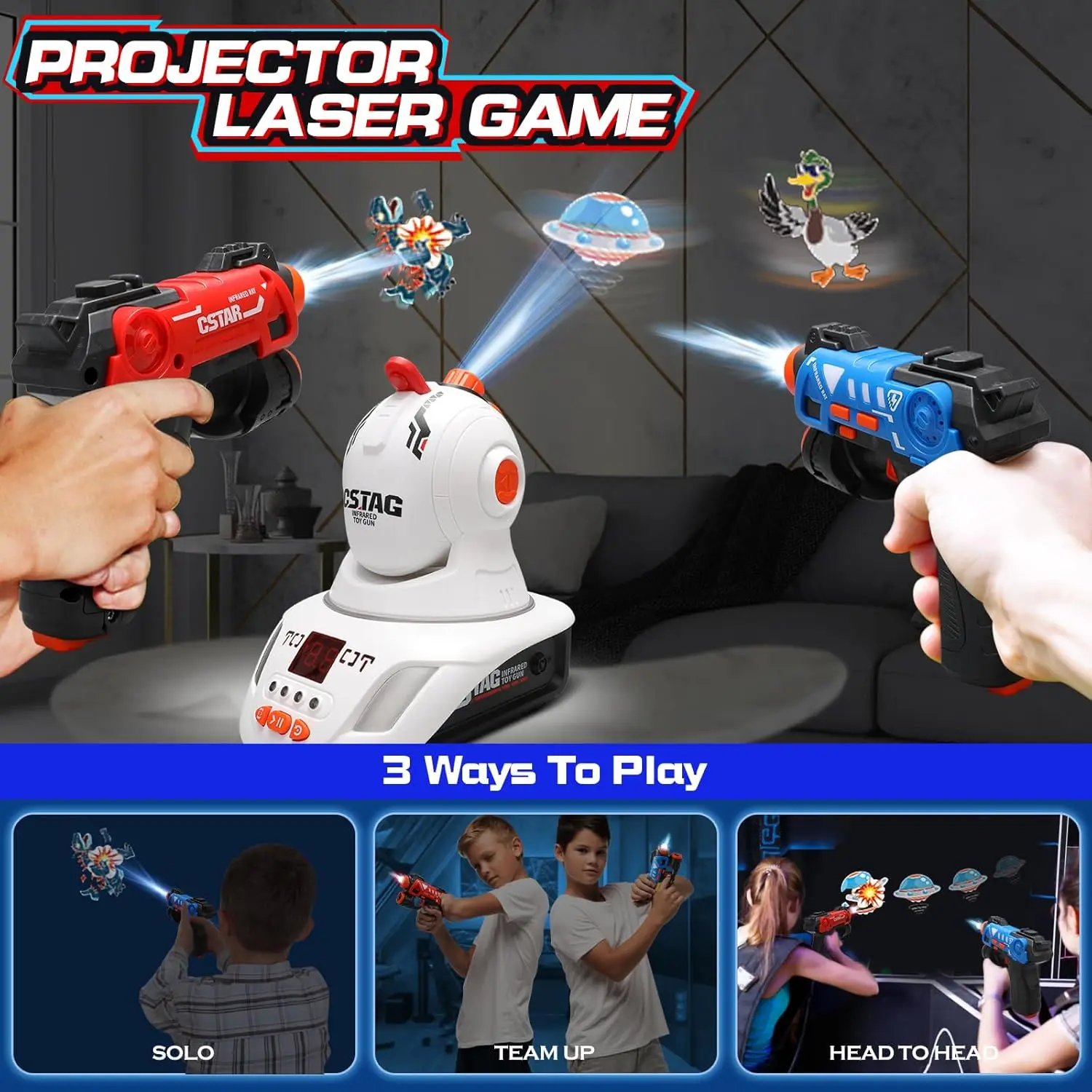 2 Player Laser Tag Blaster Set - Laser Tag Set Kids 评论和价格