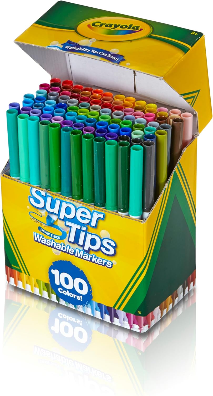 Crayola Super Tips Marker Set  - Crayola Art Supply 评论和价格