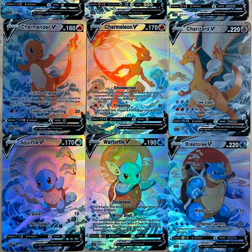 9Pcs/set DIY Anime PTCG Collec - Card Game Kids 评论和价格
