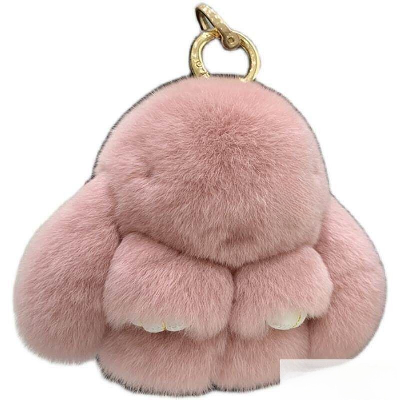 Plush Toy Rabbit Fur Bag Charm - Kids Toys Mall 评论和价格