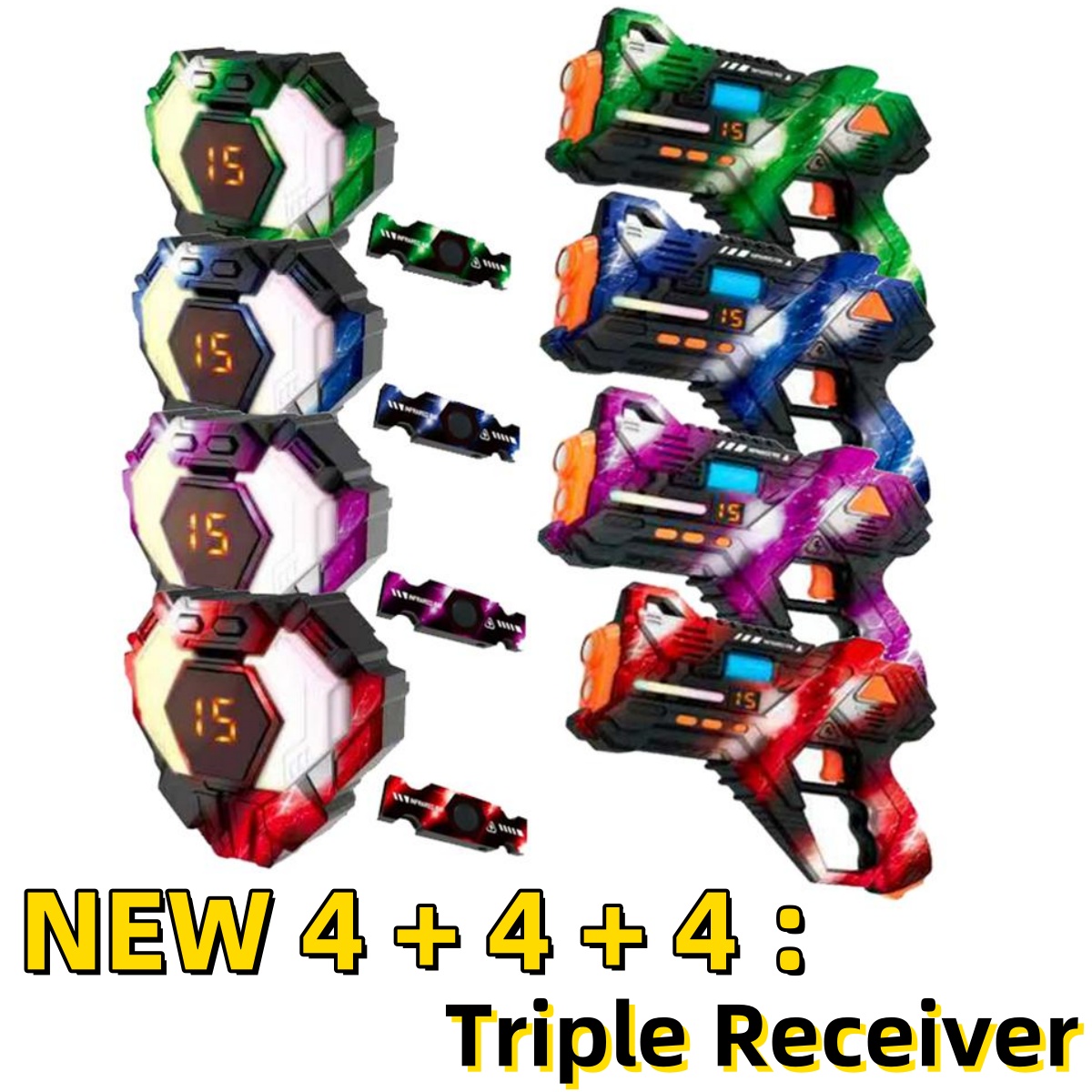 CSTAG 4x4x4 Laser Tag Guns Set - Laser Tag Set Kids 评论和价格