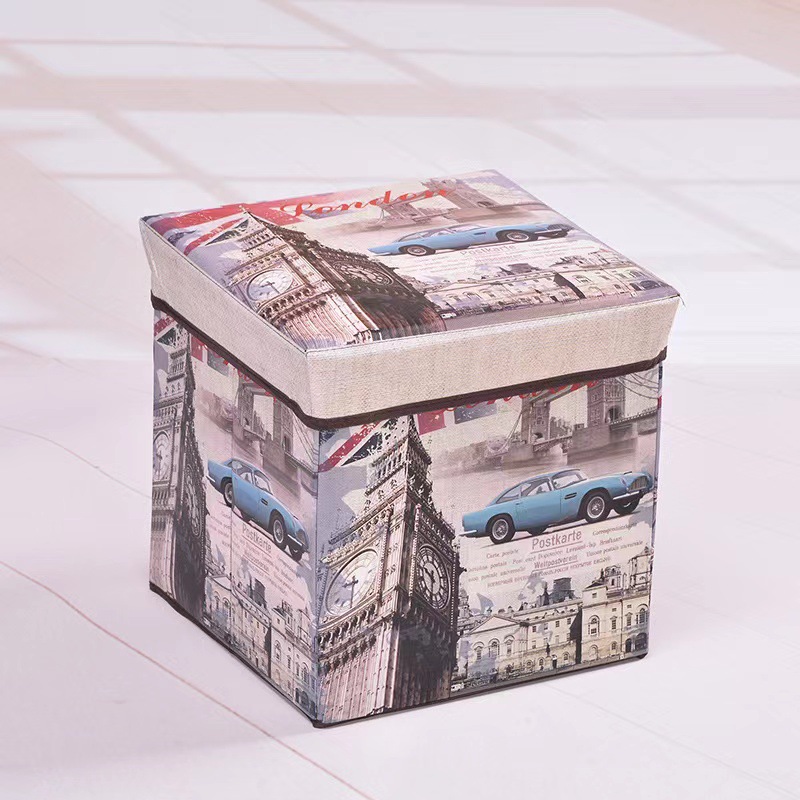 Vintage Printed Folding Storag - Kids Toys Vintage 评论和价格