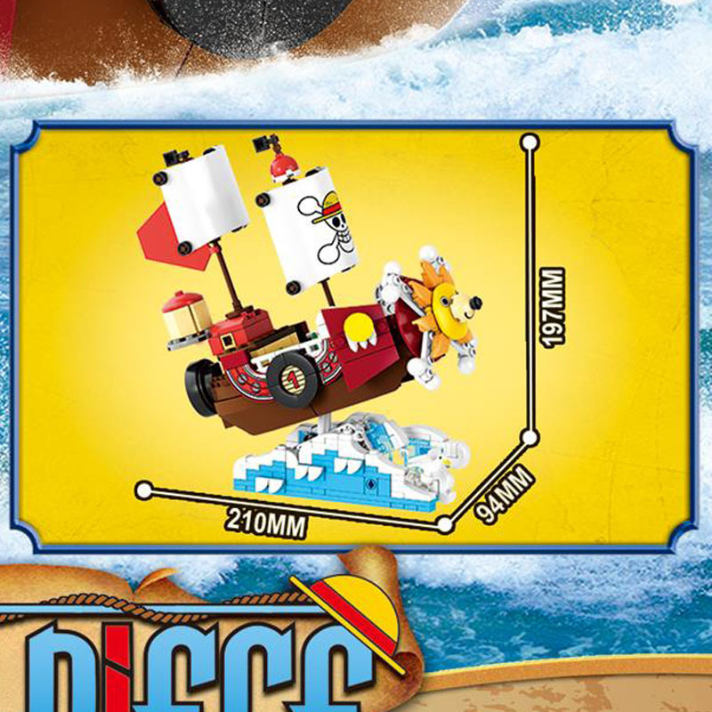In Stock One Piece Pirate Ship - Kids Toys Blocks 评论和价格