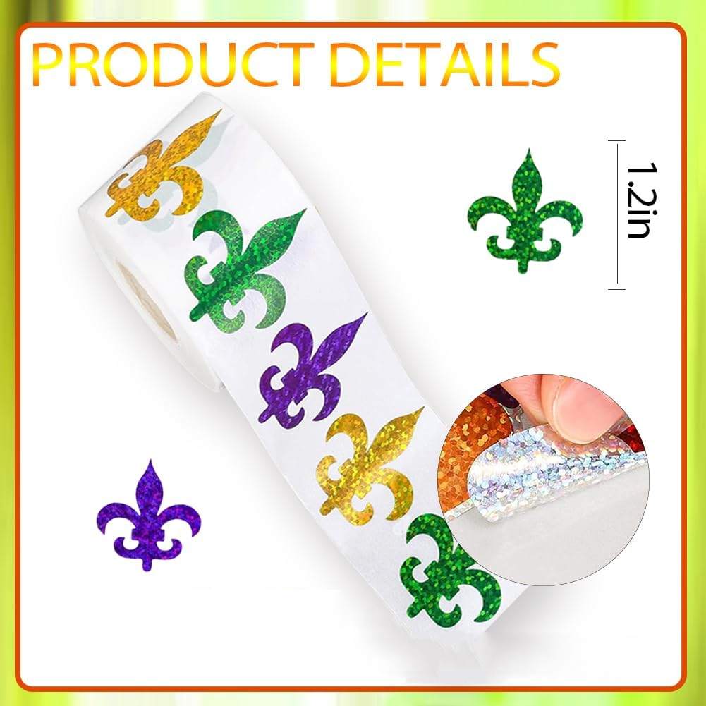 500Pcs Mardi Gras Stickers for - Laser Tag Set Kids 评论和价格
